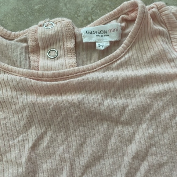 Floral Baby Romper and Pink Outfit Set 3-6M - Picture 6 of 7